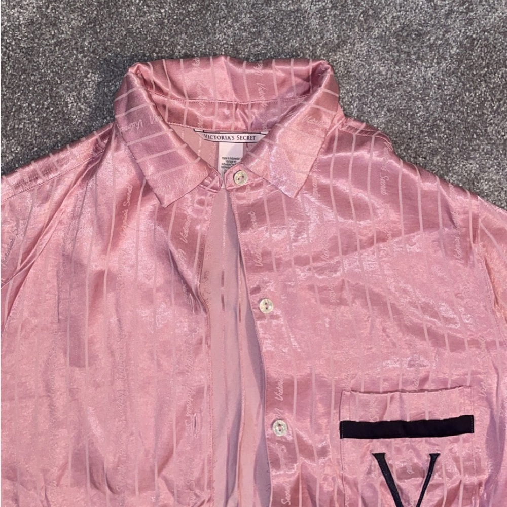 Victoria Secret Satin Long Sleeve Pajama Set - Picture 13 of 14